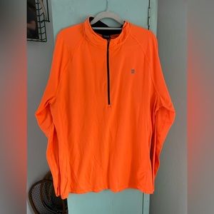 Hind 1/4 Zip, Orange, Size XL, Long Sleeve